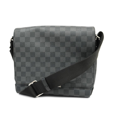 LOUIS VUITTONAuth  Damier Graphite District PM NV2 N40349 Men's Shoulder Bag