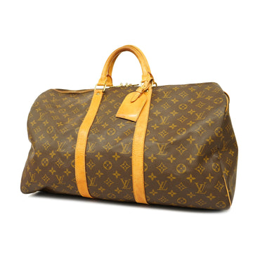 LOUIS VUITTONAuth  Monogram Keepol 50 M41426 Men,Women,Unisex Boston Bag