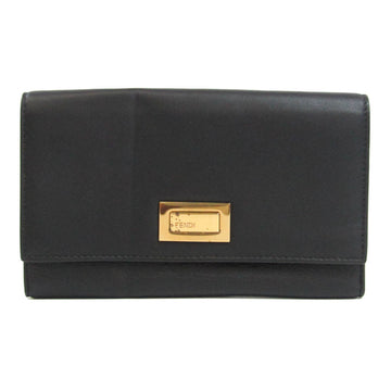 FENDI PEEKABOO 8M0308 Women,Men Calfskin Long Wallet [bi-fold] Black