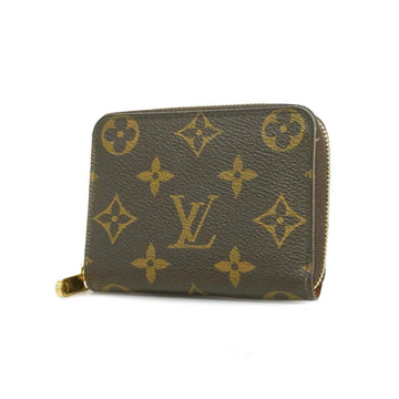 LOUIS VUITTON Wallet/Coin Case Monogram Zippy Coin Purse M60067 Brown Men's Women's