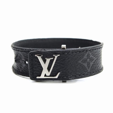 LOUIS VUITTON Monogram Eclipse Brasserie LV Bracelet 19 M6456 Louis Vuitton Leather Unisex Black Gray