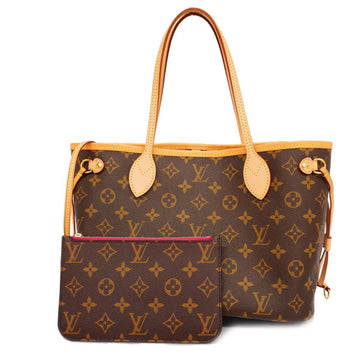 LOUIS VUITTON Tote Bag Monogram Neverfull PM M41001 Brown Fuchsia Ladies