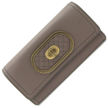 BOTTEGA VENETA Bifold Long Wallet Intrecciato Brown Leather Women's