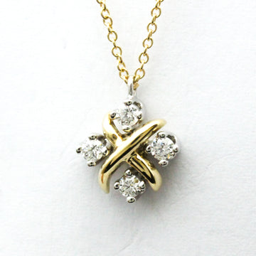 TIFFANY Lynn Pendant Schlumberger Necklace Yellow Gold [18K] Diamond Men,Women Fashion Pendant Necklace [Gold]