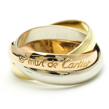 CARTIER Trinity Pink Gold [18K],White Gold [18K],Yellow Gold [18K] Fashion No Stone Band Ring Gold