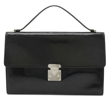 LOUIS VUITTON Monogram Glace Anoushka GM Handbag Clutch Bag Noir Black Mirror Missing M92229