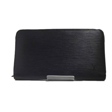 LOUIS VUITTON Round Zipper Epi Zippy Organizer NM M62643  Black Long Wallet LV