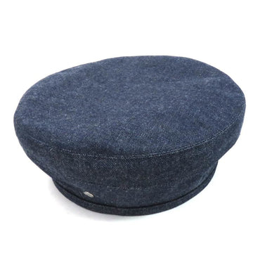 HERMES beret serie navy cotton  ladies