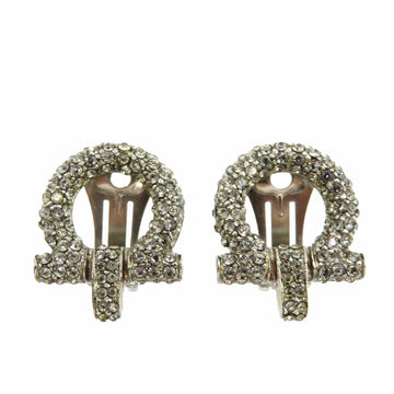 SALVATORE FERRAGAMO Metal Crystal Earrings 045