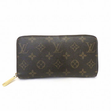 LOUIS VUITTON Monogram Zippy Wallet M60017 Round Zipper Long Unisex