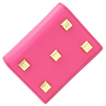 SALVATORE FERRAGAMO Ferragamo Bifold Wallet 22D570 Pink Leather Ladies Salvatore