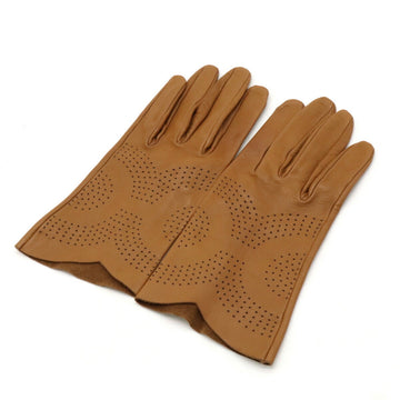 HERMES Men's Glove Liners Brown