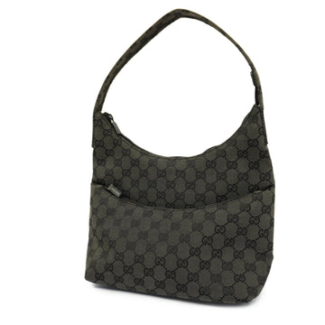 GUCCIAuth  GG Canvas 001 3386 Women's Shoulder Bag Black