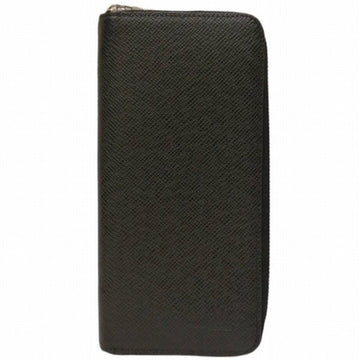 LOUIS VUITTON Taiga Zippy Wallet Vertical M30503 Black Long Men's