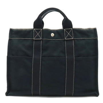 HERMES Deauville MM tote bag large canvas black