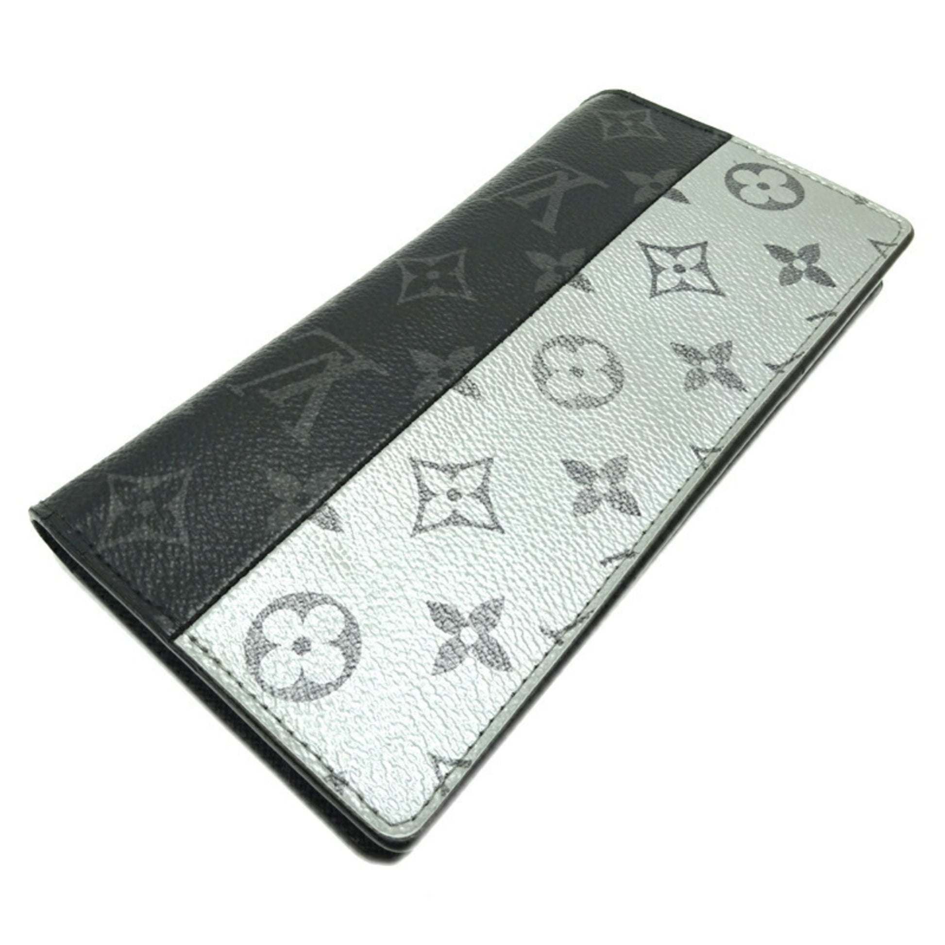 Replica Louis Vuitton Brazza Wallet Eclipse Silver M63027 BLV1106 for Sale