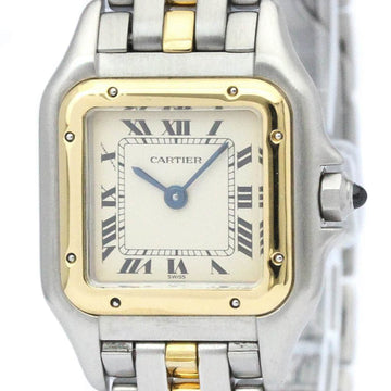 CARTIERPolished  Panthere 18K Gold Stainless Steel Quartz Ladies Watch BF562538