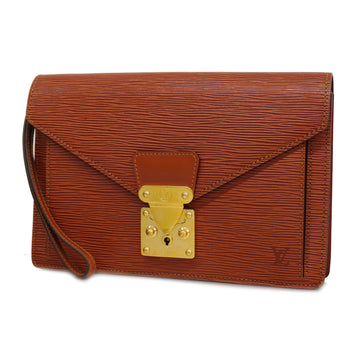 LOUIS VUITTONAuth  Epi Serie Dragonne M52613 Women's Clutch Bag Kenyan Brown