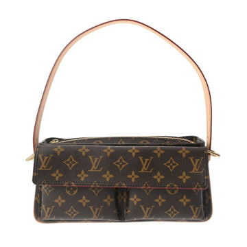 LOUIS VUITTON Monogram Vivacite MM Brown M51164 AR0056 Women's Canvas Shoulder Bag