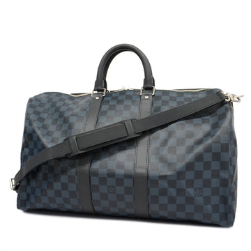 LOUIS VUITTONAuth  Damier Cobalt Keepall Bandouliere 45 M41418 Unisex Boston Bag