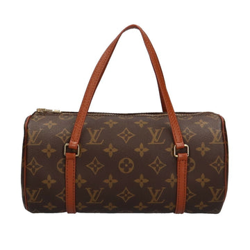 Louis Vuitton Papillon 26 Monogram Handbag Canvas Brown Women's