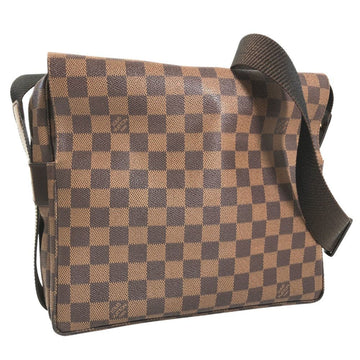 LOUIS VUITTON shoulder bag Naviglio N45255 Damier canvas brown men's