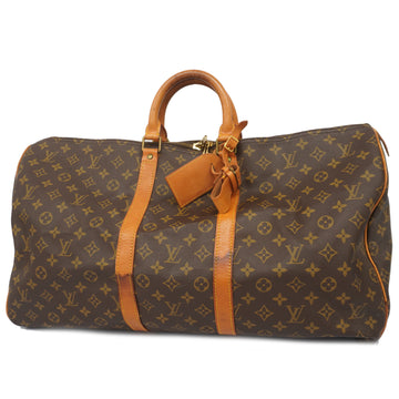 LOUIS VUITTONAuth  Monogram Keepol 55 M41424 Men,Women,Unisex Boston Bag