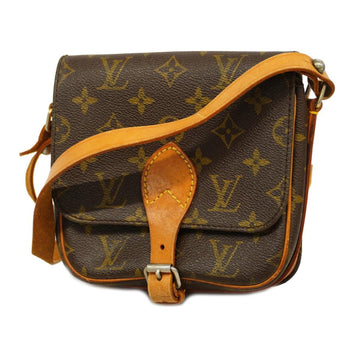 LOUIS VUITTON Shoulder Bag Monogram Mini Cartociere M51254 Brown Ladies