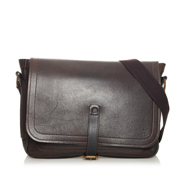 Louis Vuitton Utah Omaha Shoulder Bag M92994 Cafe Leather Men's LOUIS VUITTON