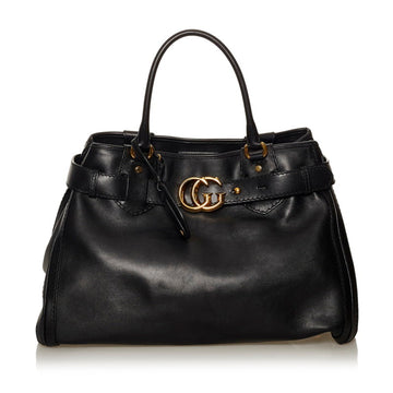 Gucci GG Marmont Hysteria Handbag 247179 Black Leather Ladies