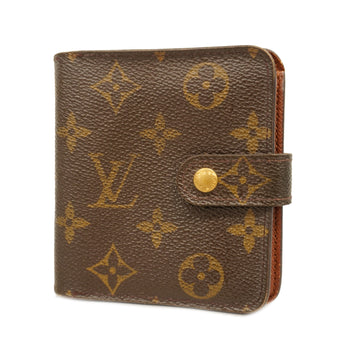 LOUIS VUITTONAuth  Monogram Compact Zip M61667 Men,Women,Unisex Wallet [bi-fold