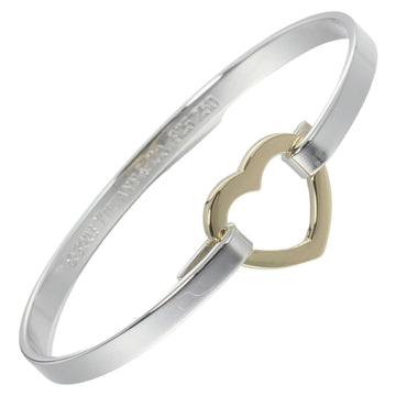 TIFFANY Bracelet Heart Combination Bangle Silver 925 K18 Gold &Co. Women's