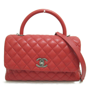 CHANEL 2wayShoulder Bag Red Calfskin [cowhide] A92991