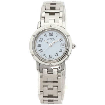 HERMES CL4.212 Clipper Watch Stainless Steel/SS Ladies