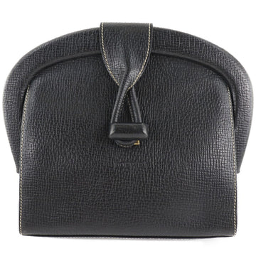 Loewe Embossed Logo Calf Black Women's Clutch Bag