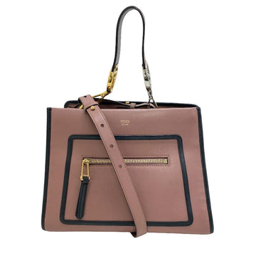 FENDI 8BH344 2WAY Handbag Runaway Pink Ladies