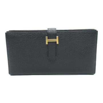 HERMES Bear Souffle Black Black Noir Black Shave leather