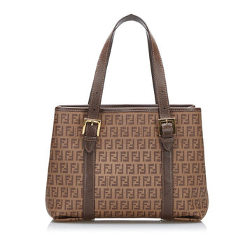 FENDI Zucchino handbag tote bag 8BH237 brown PVC leather ladies