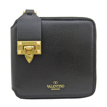 VALENTINO GARAVANI Garavani WW2P0W60XVD Women's Leather Wallet [bi-fold] Black