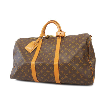 LOUIS VUITTONAuth  Monogram Keepol 50 M41426 Men,Women,Unisex Boston Bag