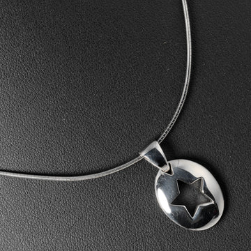 TIFFANY&Co. Necklace Pierced Star Silver 925 Choker Women's