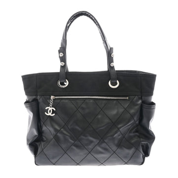 CHANEL Paris Biarritz Tote GM Black A34210 Ladies Coated Canvas Bag