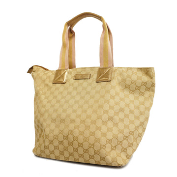 GUCCIAuth  GG Canvas Tote Bag 131231 Women's Canvas Beige,Gold