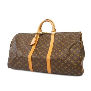 LOUIS VUITTONAuth  Monogram Keepol 55 M41424 Men,Women,Unisex Boston Bag