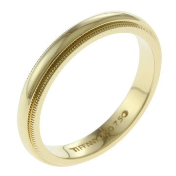 TIFFANY Milgrain Ring No. 11.5 18K K18 Yellow Gold Ladies &Co.