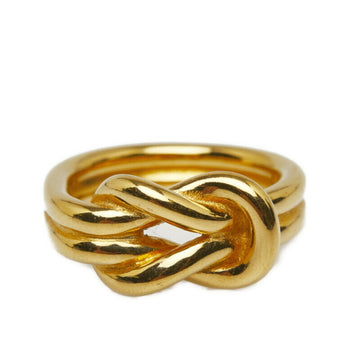 HERMES atame scarf ring gold plated ladies