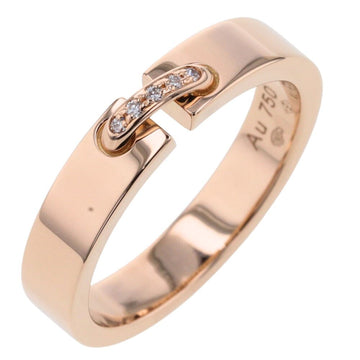 CHAUMET Ring Lien Evidence 4P Width approx. 4mm 080542 K18 Pink Gold Diamond No. 11 Women's