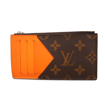 LOUIS VUITTON Wallet/Coin Case Monogram Coin Card Holder M82909 Brown Orange Men's Women's