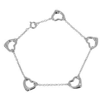 TIFFANY Open Heart 5P Bracelet Silver 925 &Co. Women's