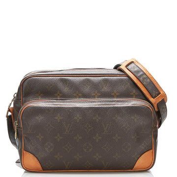 Louis Vuitton Monogram Nile Shoulder Bag M45244 Brown PVC Leather Ladies LOUIS VUITTON